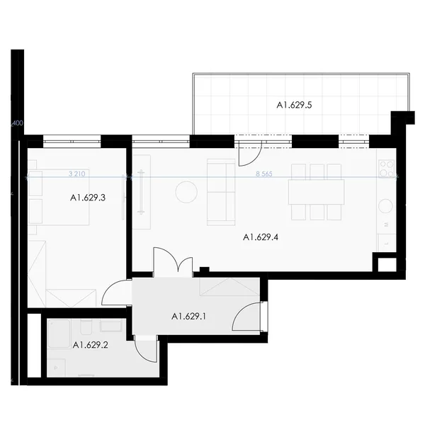 2+kk, 67.8 m² floor plan