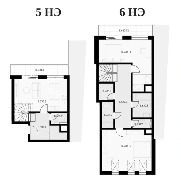 3-комнатная, 115.2 m² floor plan